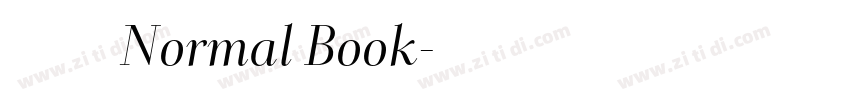 未來熒黑 Normal Book字体转换 未來熒黑 Normal Book字体转换